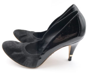 Chanel Patent Suede Leather High Heels