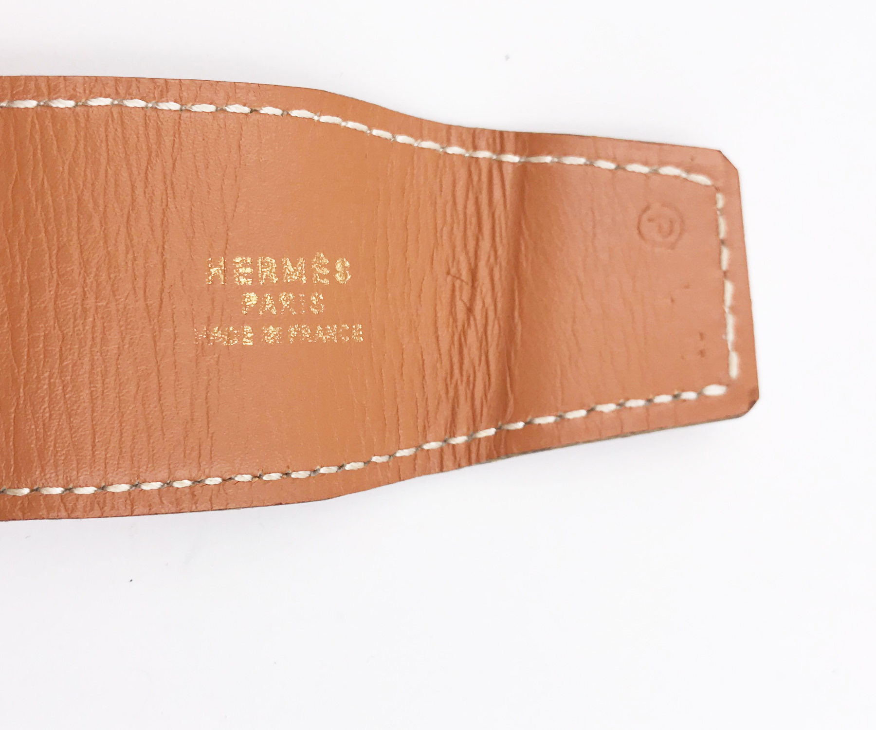 Hermes Gold Plated Double Buckle Wide Belt - Image 5