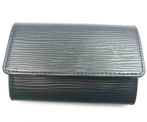 Louis Vuitton Black Epi Leather Key Chain Wallet