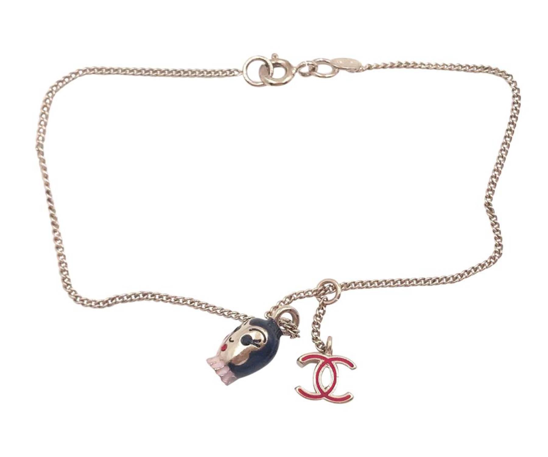 chanel silver chain bracelet