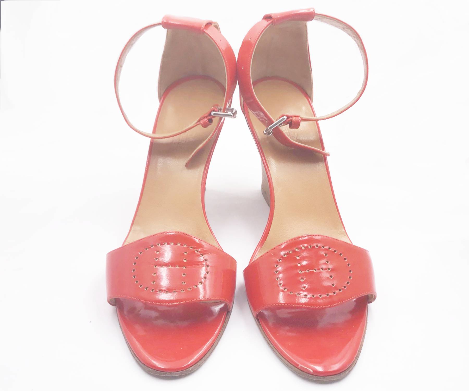 Hermes Orange H Legend Sandals - Image 3