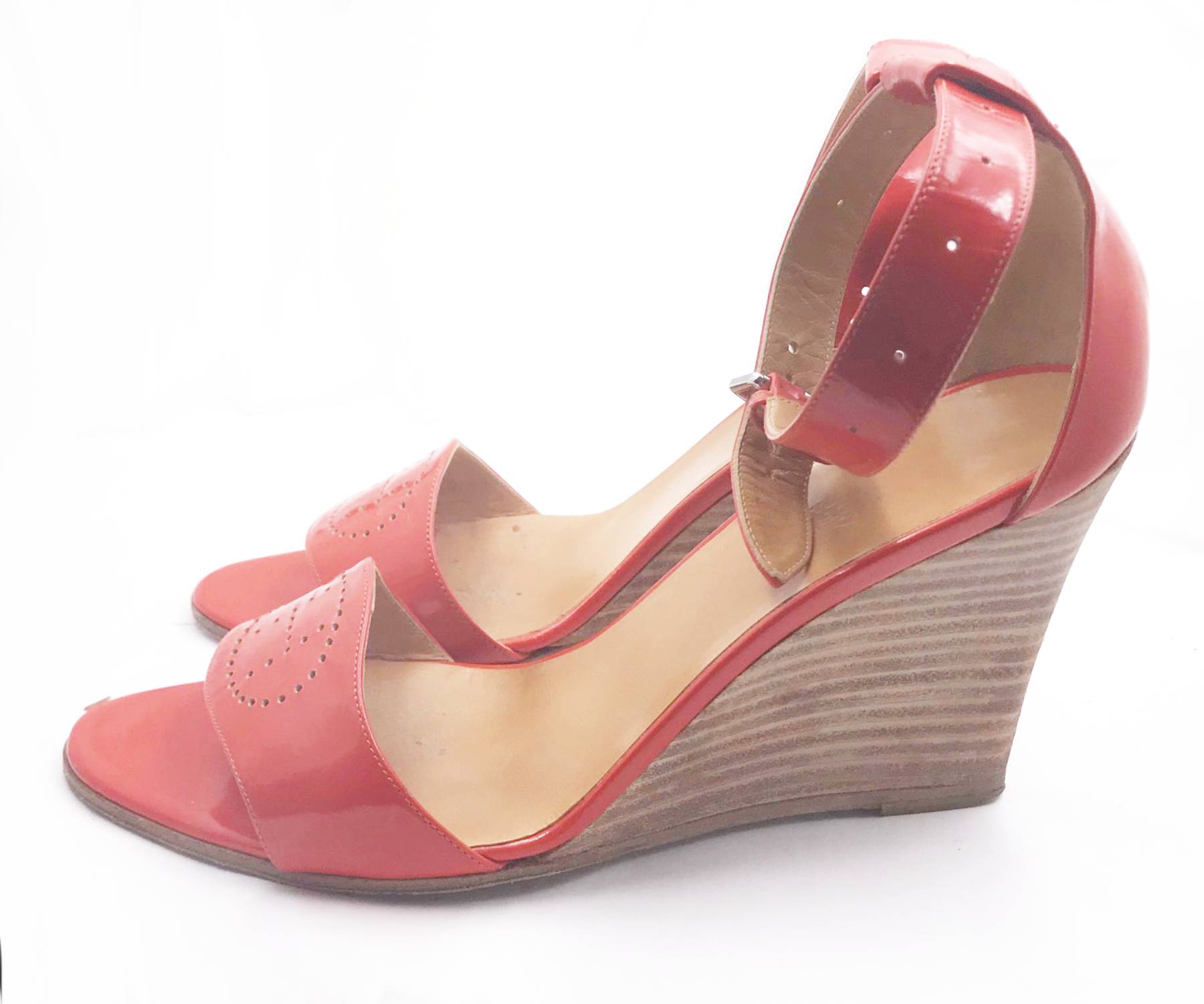 Hermes Orange H Legend Sandals - Image 4