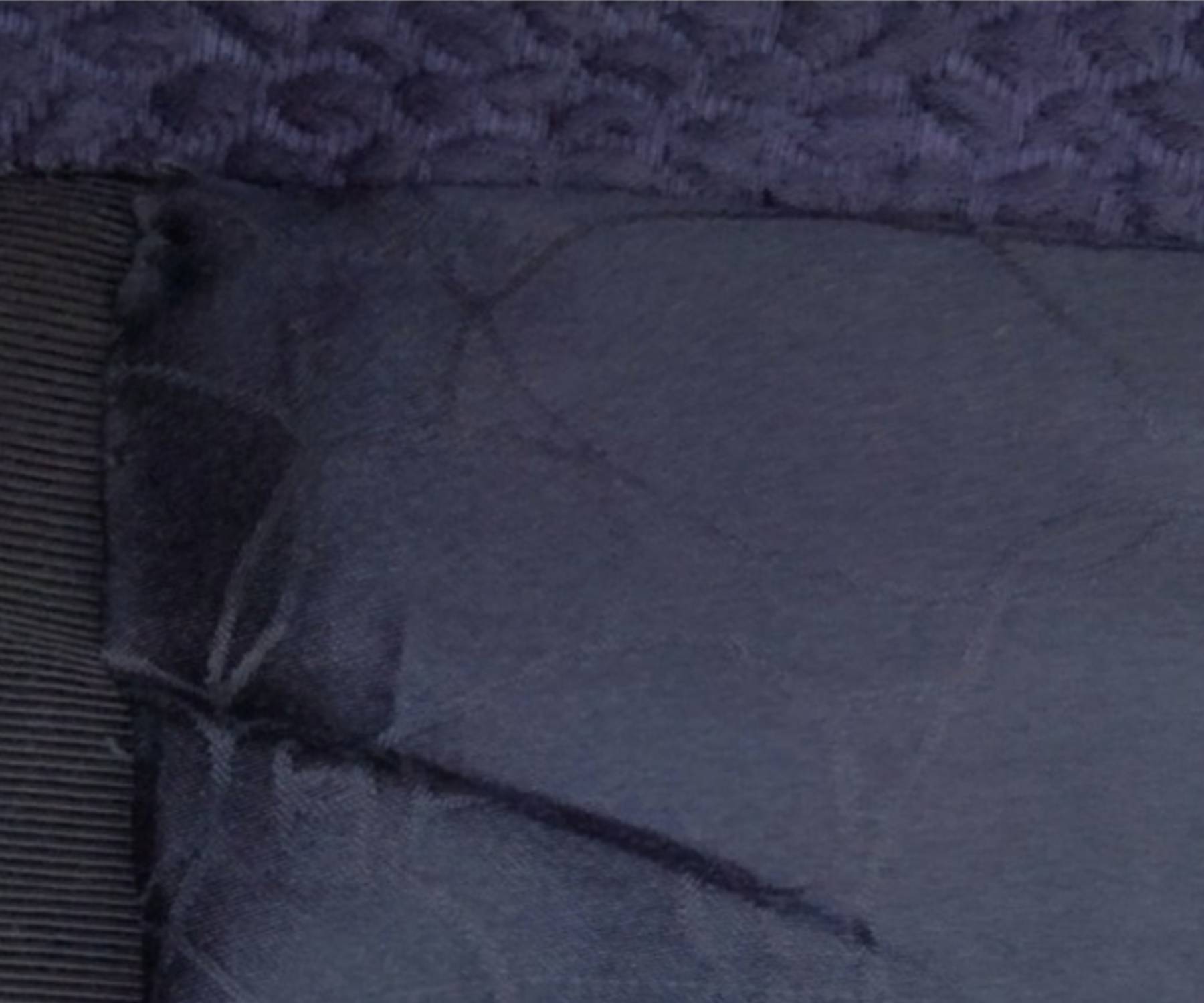 Chanel Navy Patterned Long Coat - Image 4