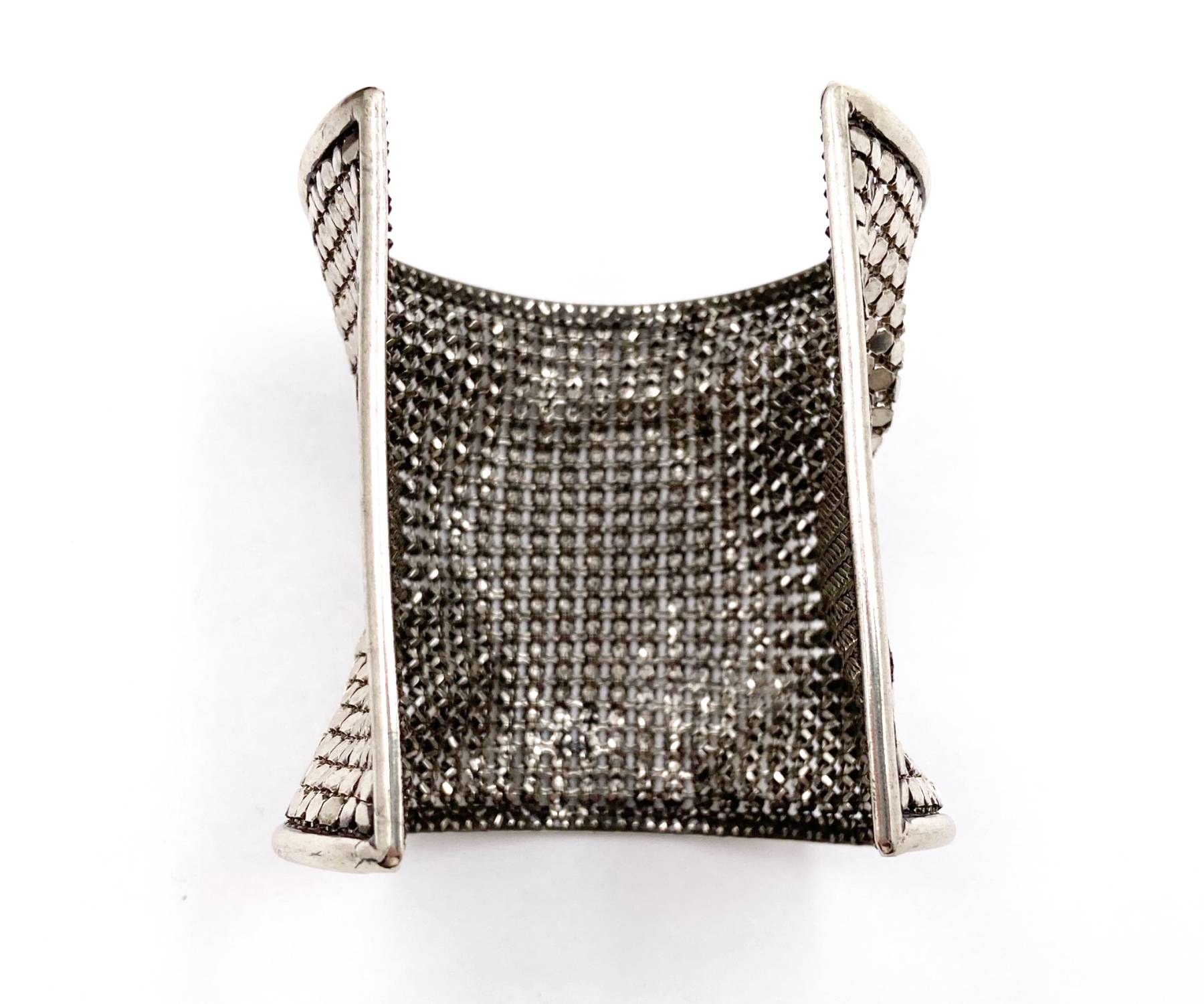 Chanel Silver CC Bling Cuff Bracelet - Image 3