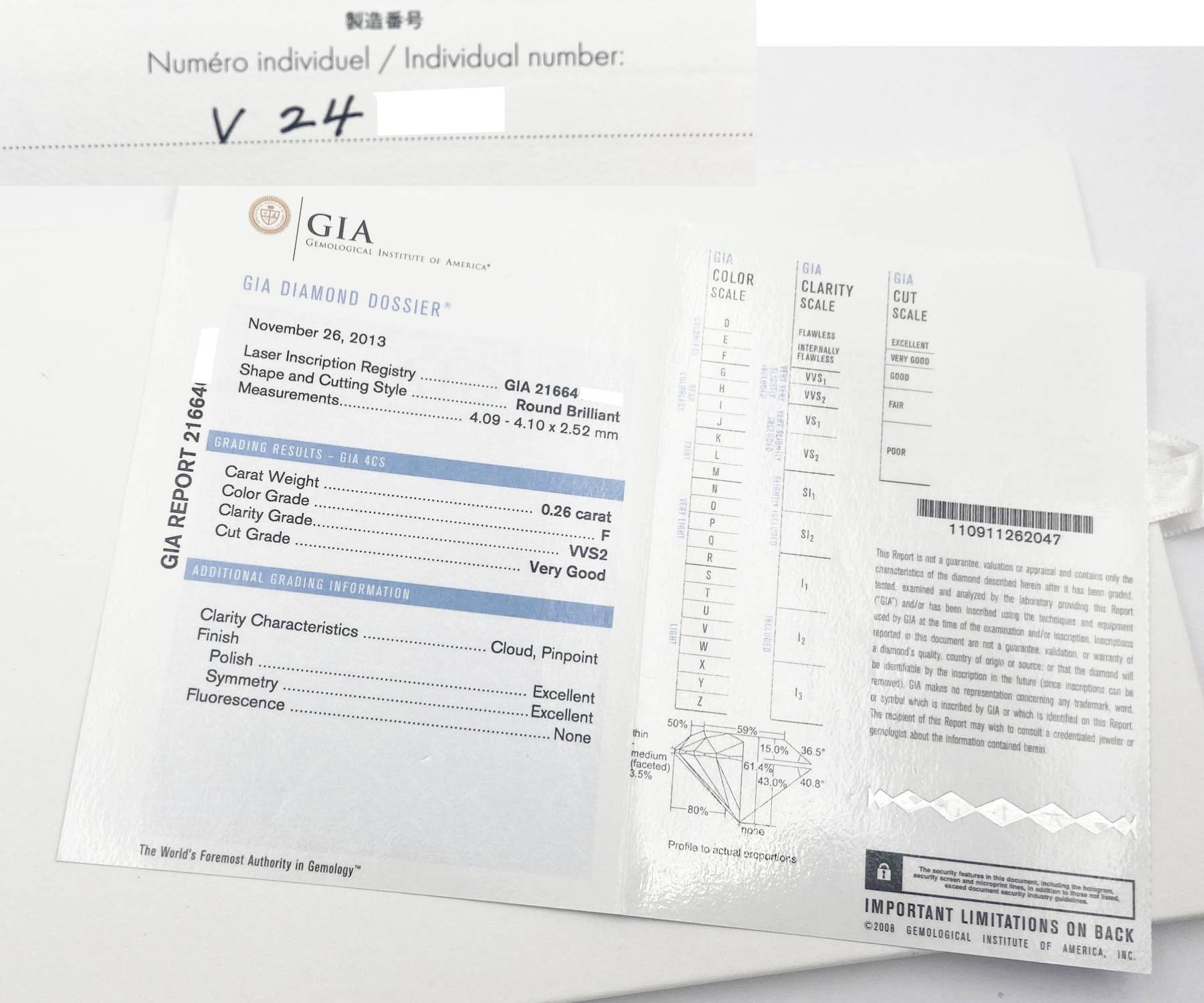 Chanel PT950 Platinum 0.26C Diamond Camellia Ring 5 - Image 4