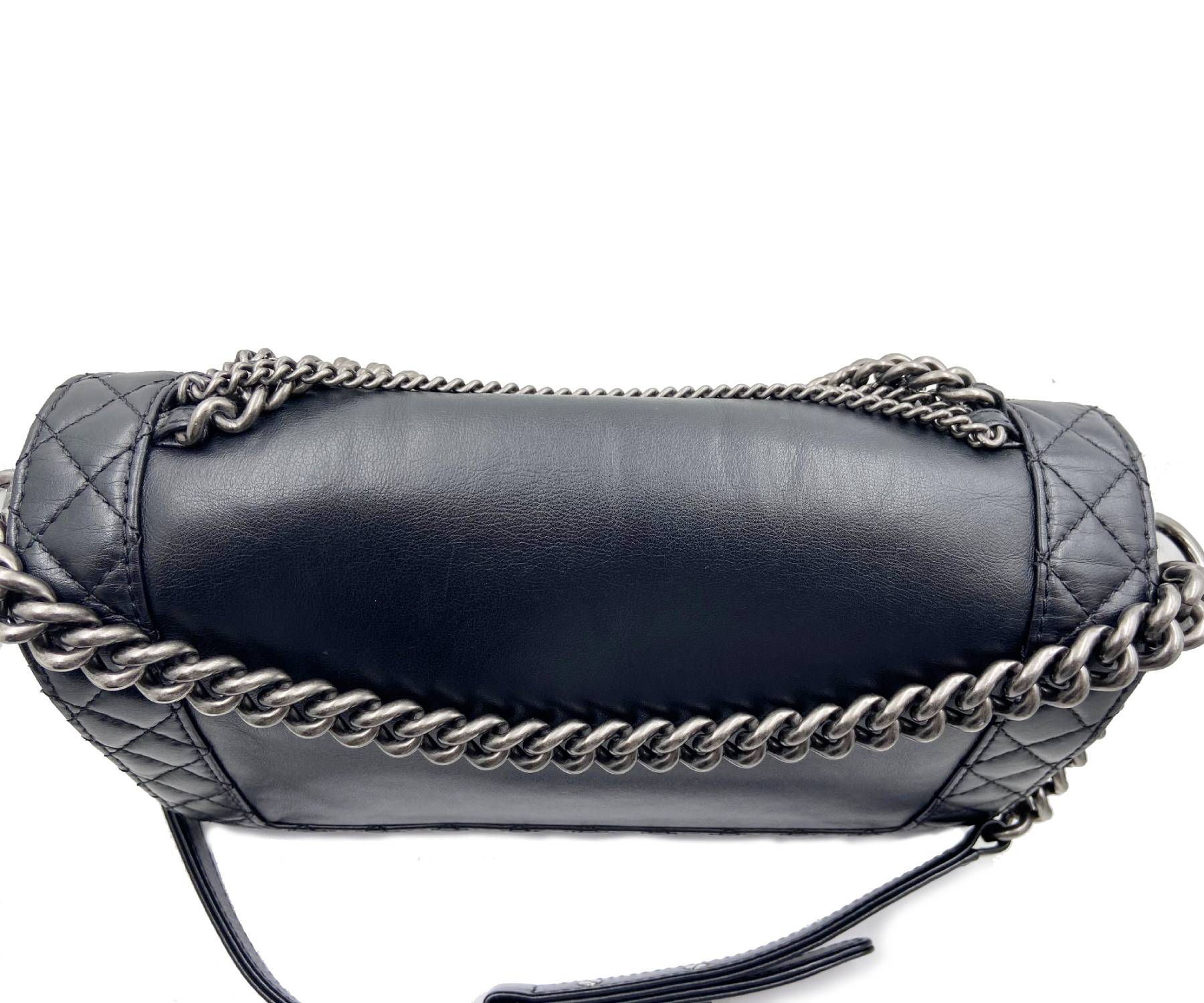 Chanel Black Enchained Medium Boy Bag - Image 7
