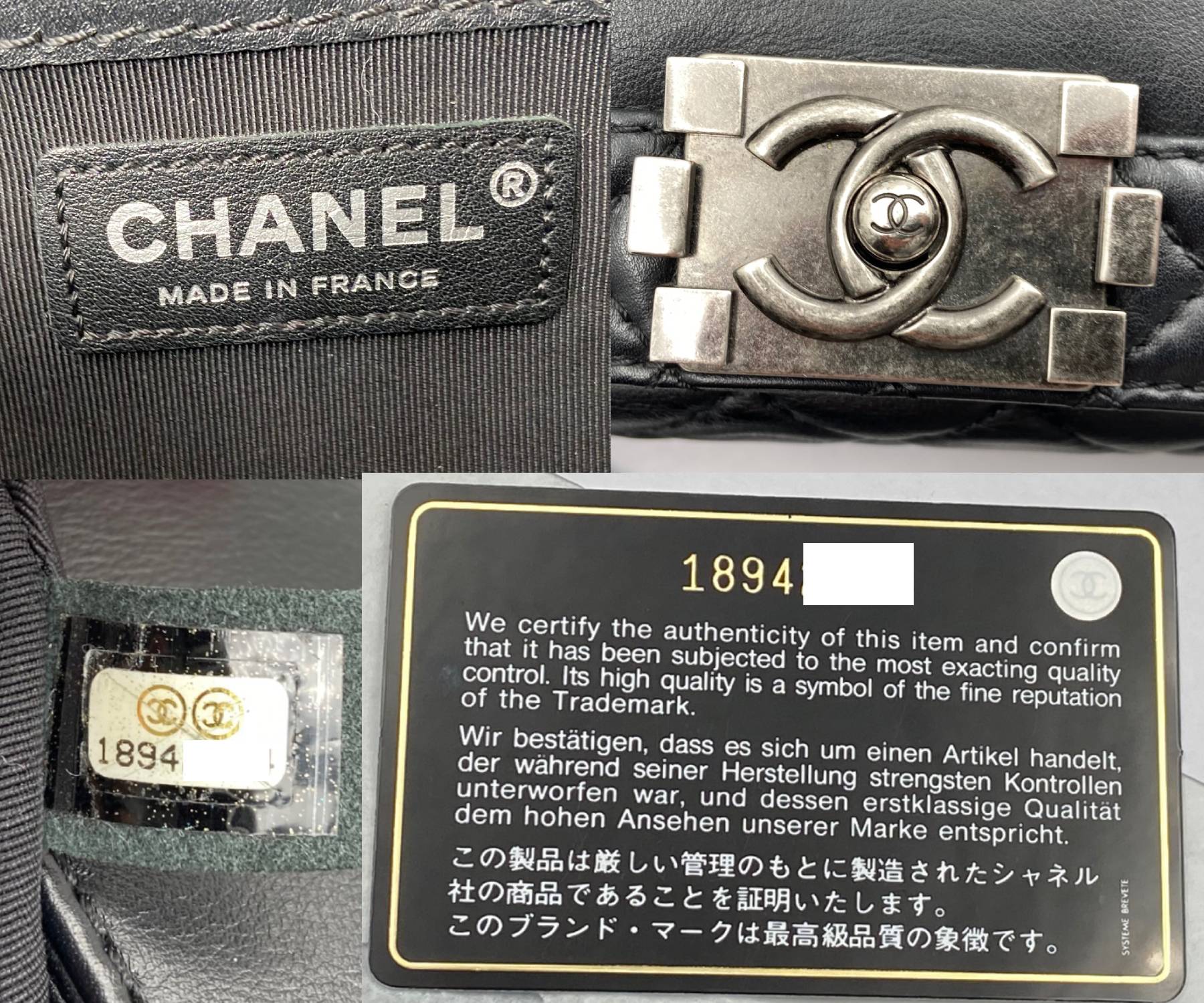 Chanel Black Enchained Medium Boy Bag - Image 10