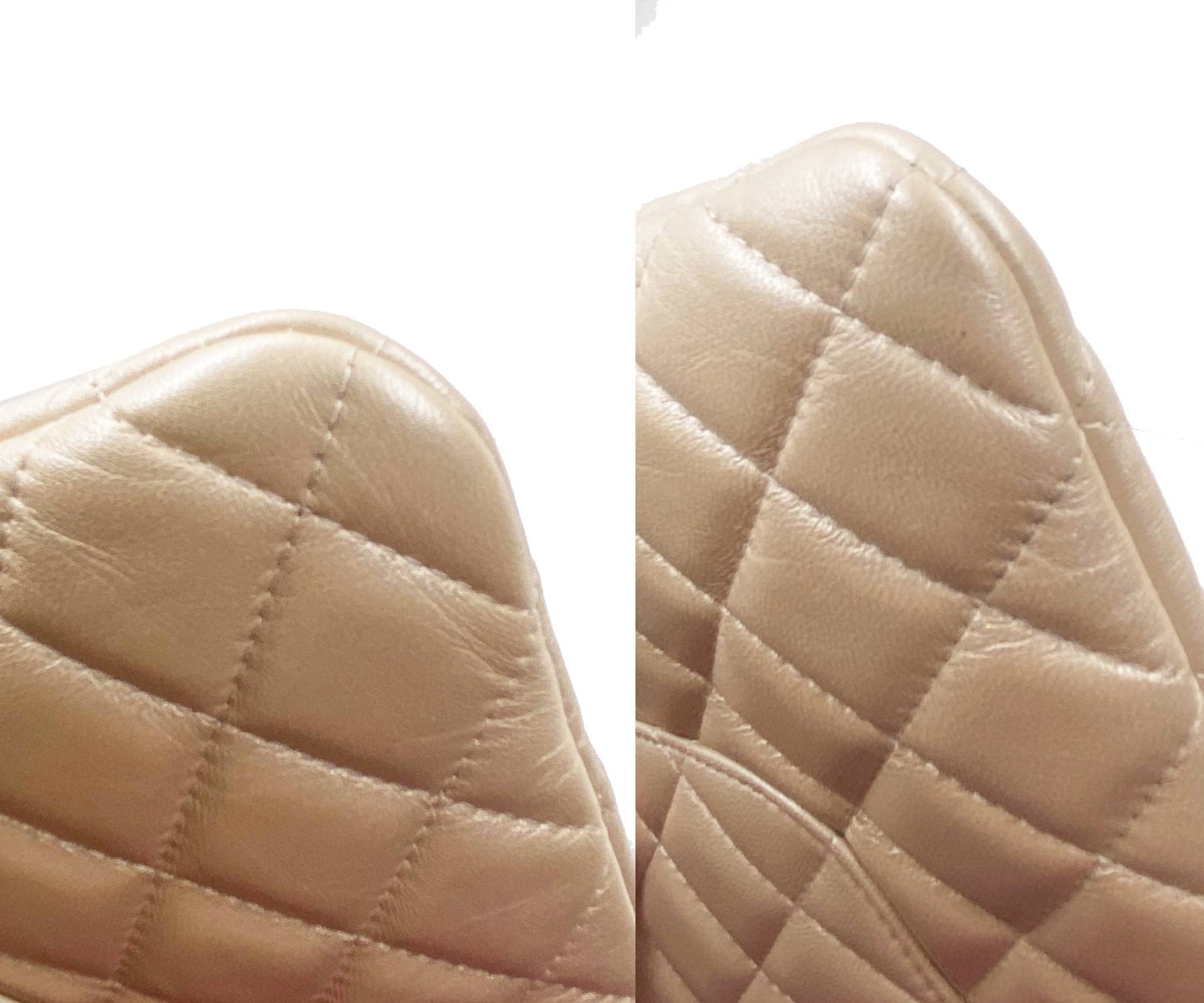 Chanel Champagne Pearly O Case Large Clutch - Image 4