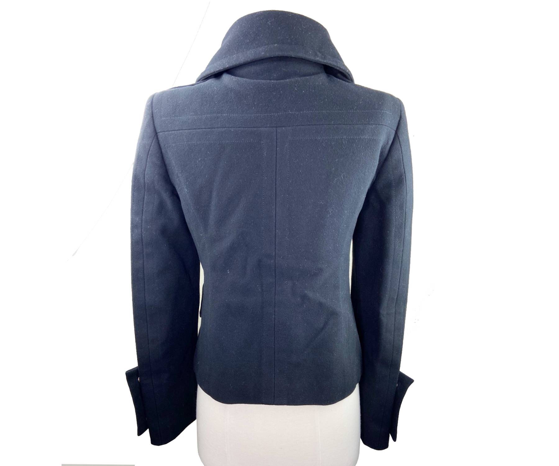 Gucci Black Wool Cashmere Pocket Jacket - Image 2