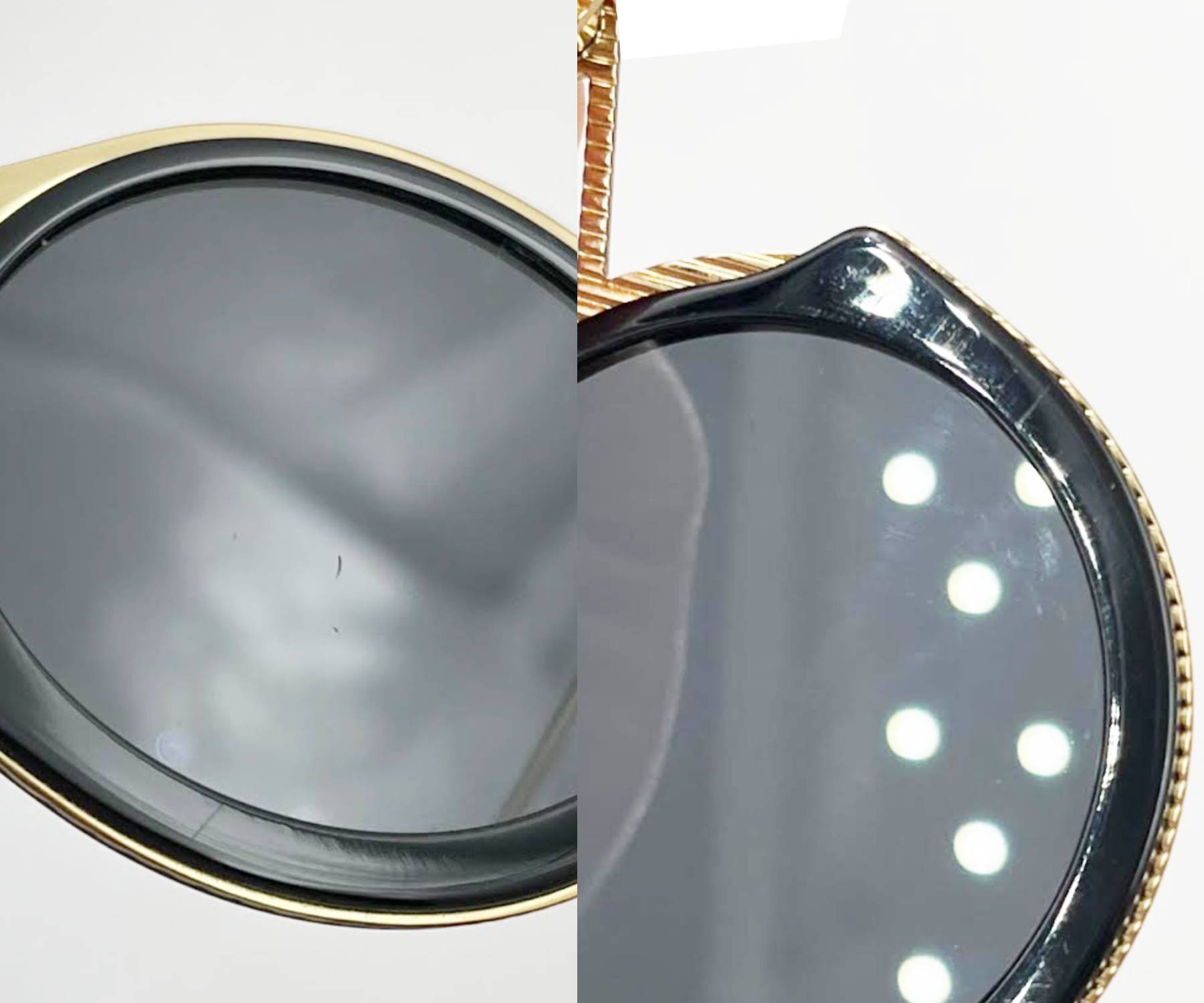 Dolce &Gabbana Rare Brand New Black Metallic DG Fatto A Mano Foldable Sunglasses - Image 6