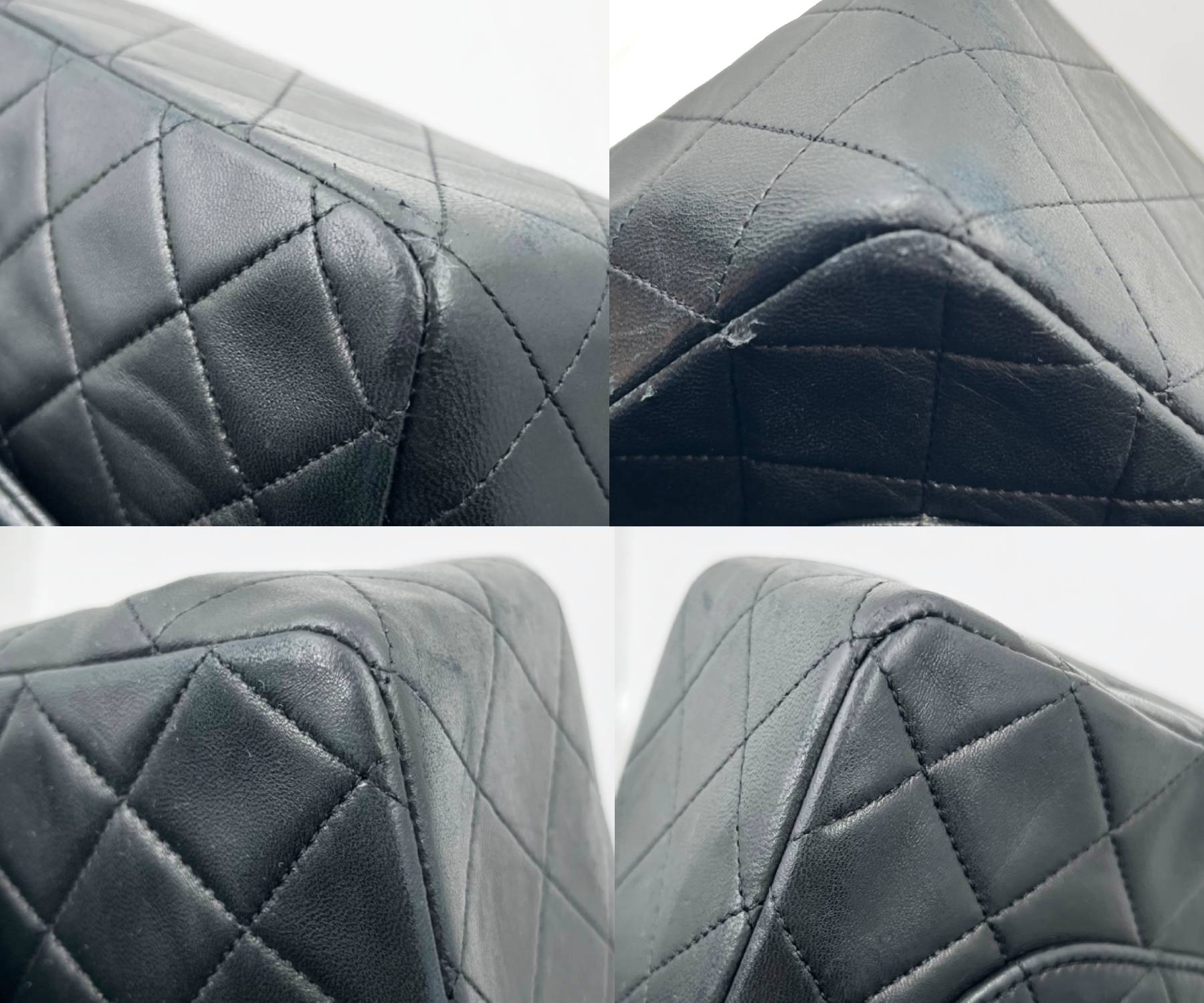 Chanel Vintage RARE Classic Flap Black Wallet Shoulder Bag Set - Image 7