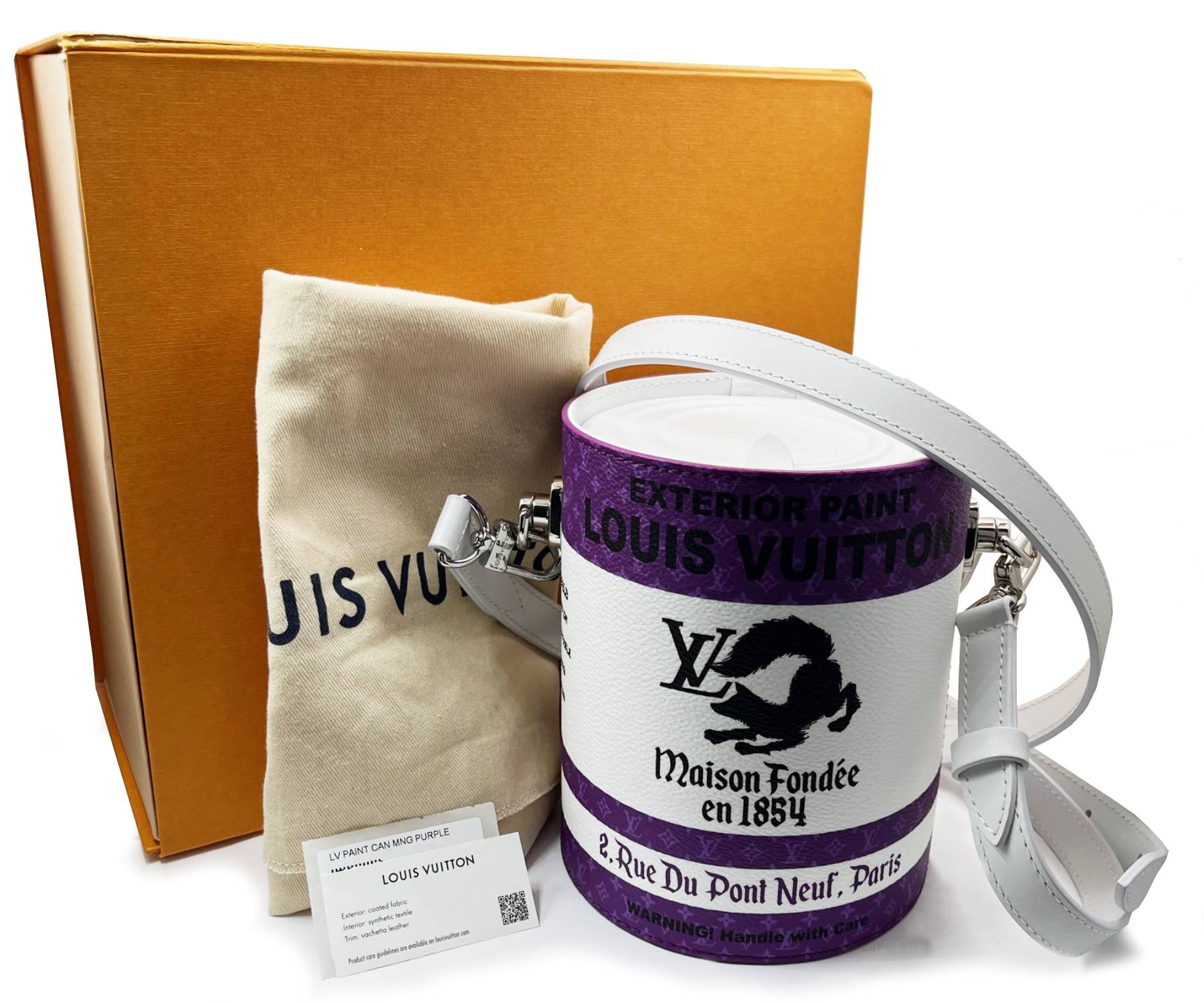 Louis Vuitton Brand New Purple Paint Can Crossbody Bag - Image 2