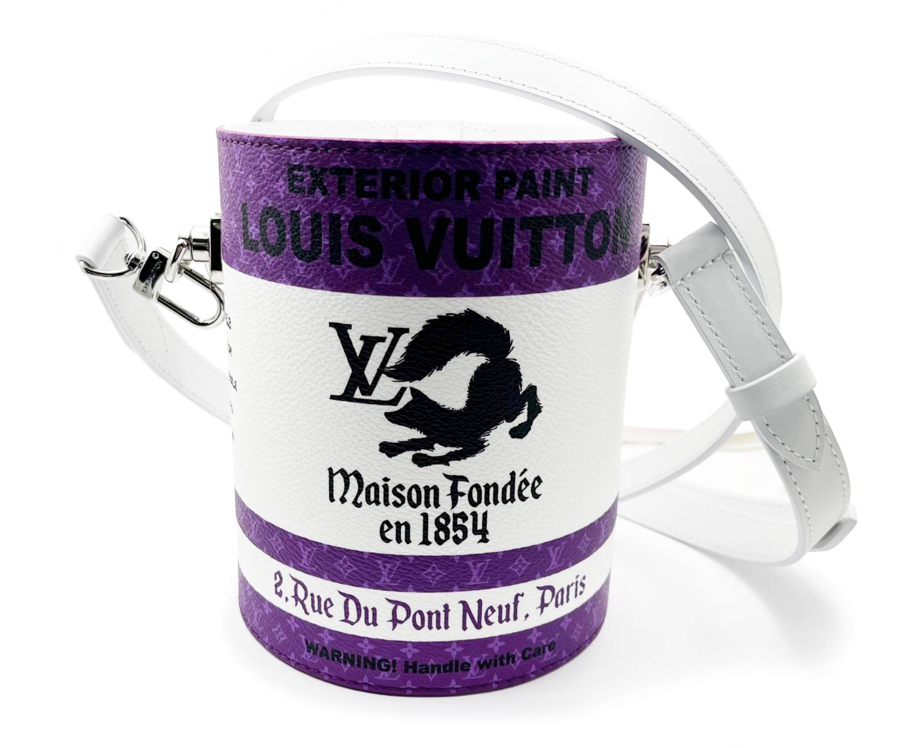 Louis Vuitton Brand New Purple Paint Can Crossbody Bag - Image 3