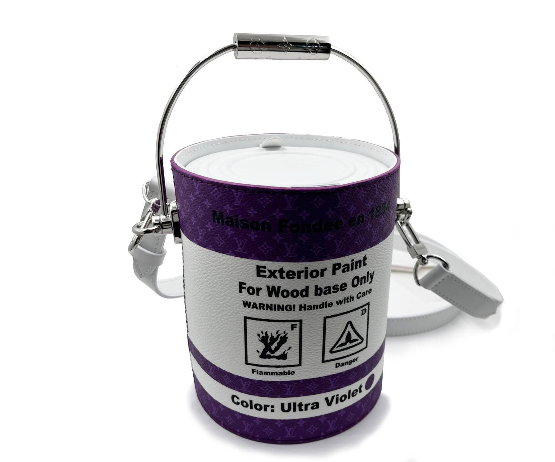 Louis Vuitton Brand New Purple Paint Can Crossbody Bag - Image 4
