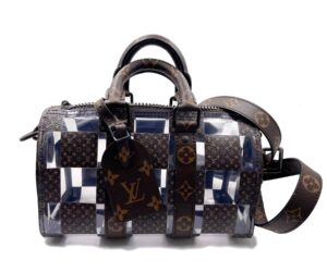 Louis Vuitton Brand New Sold Out Brown Chess Keepall Bandouliere 25 Crossbody Bag