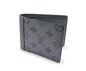 Louis Vuitton Brand New Gunmetal Grey Monogram Taiga Wallet