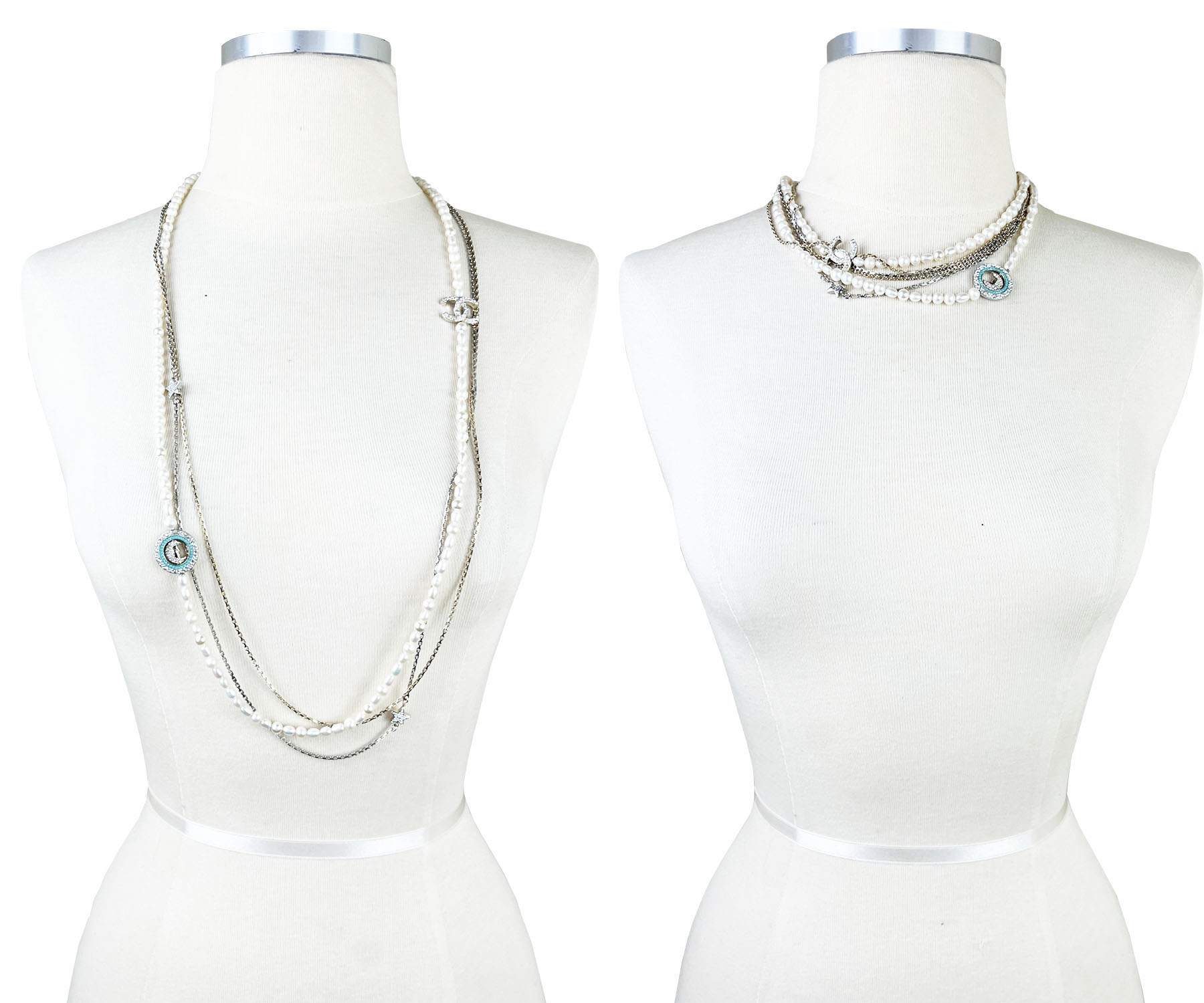 Gd Cc Crystal Blu Moon Pearl Multi Chain Nk 3