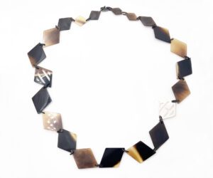 Hermes Sil 925 Brn Horn Argyle Nk 1