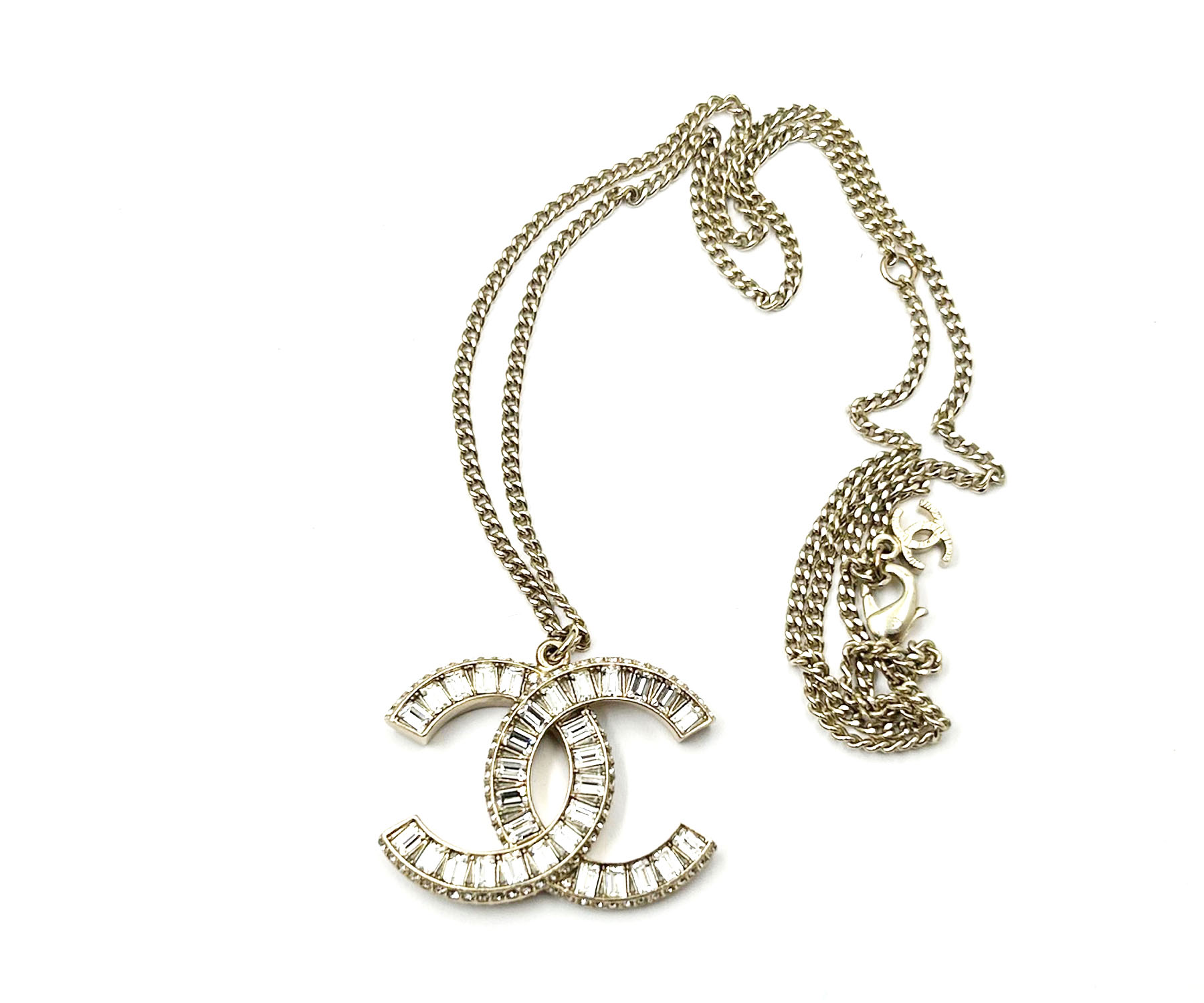Gd Cc Baguette Crystal Pendant Nk 1