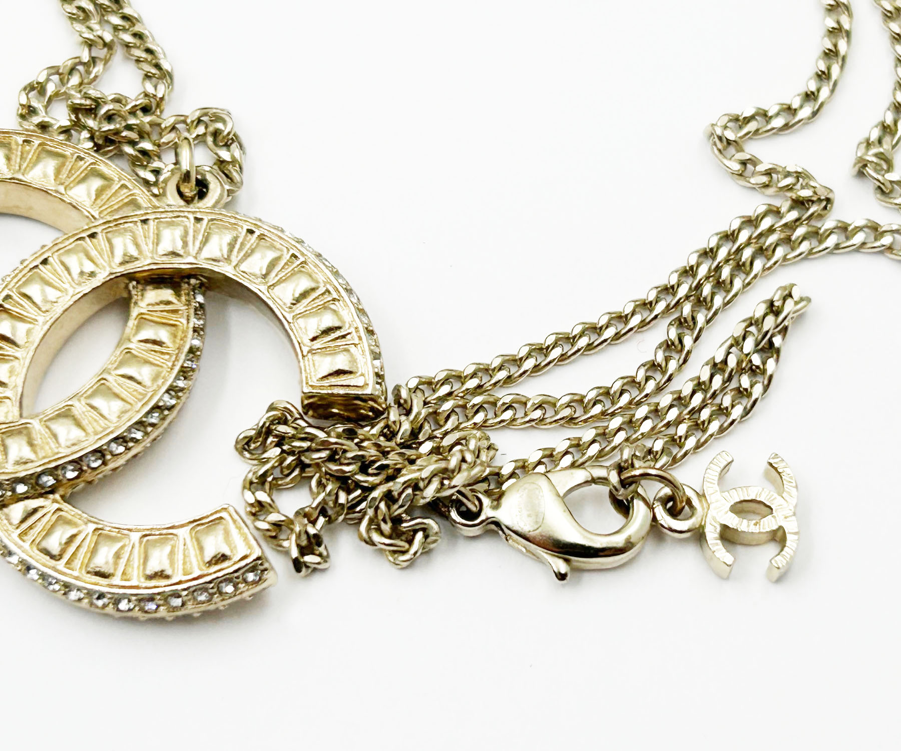 Gd Cc Baguette Crystal Pendant Nk 4