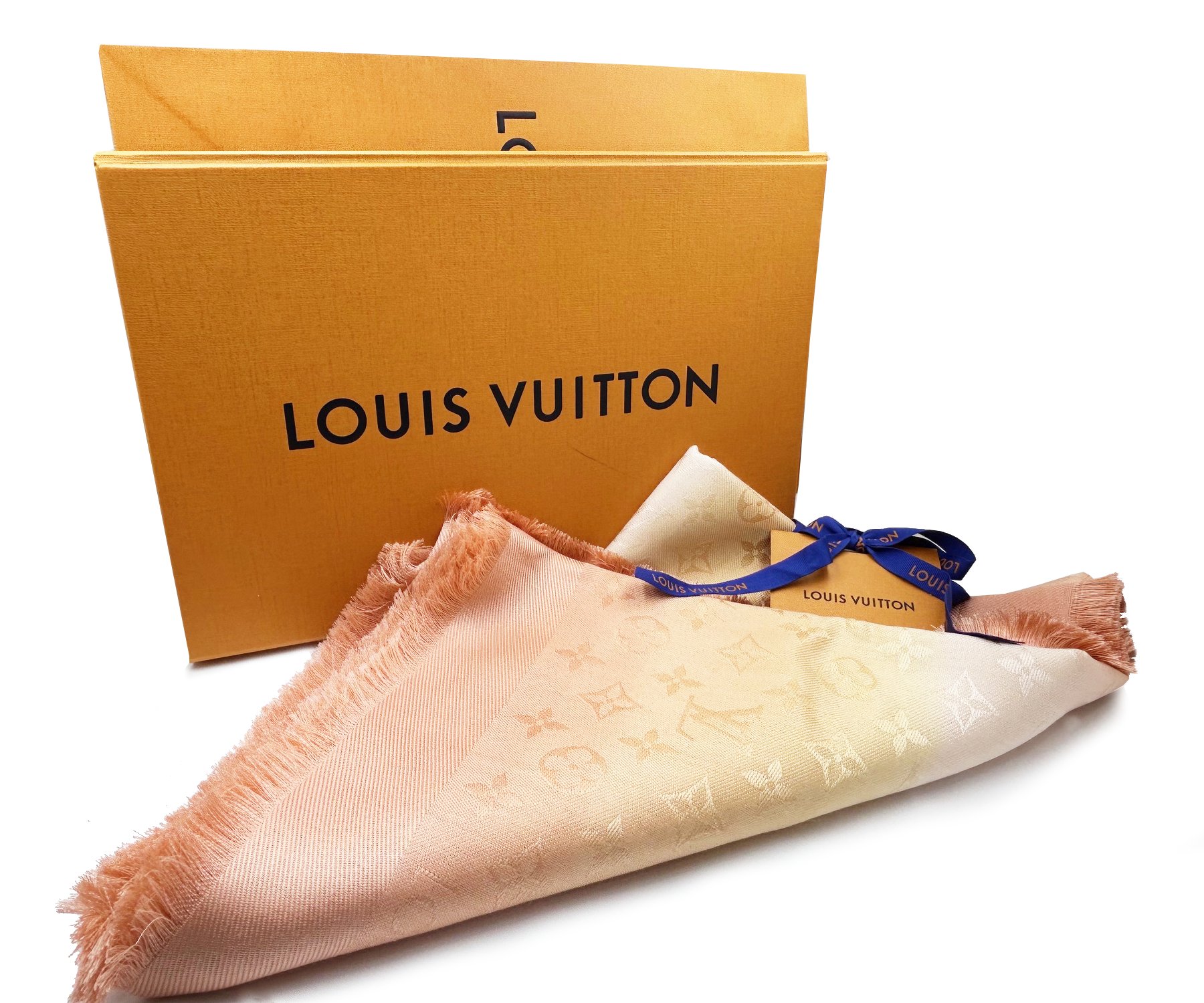 Lv M79011 Bruch Ombre Jaune Chale Shawl 2