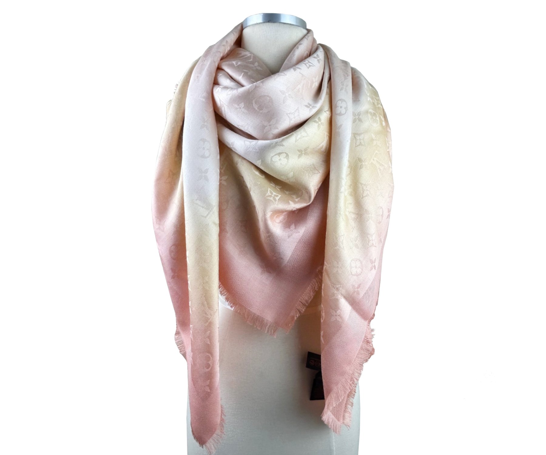 Lv M79011 Bruch Ombre Jaune Chale Shawl 3