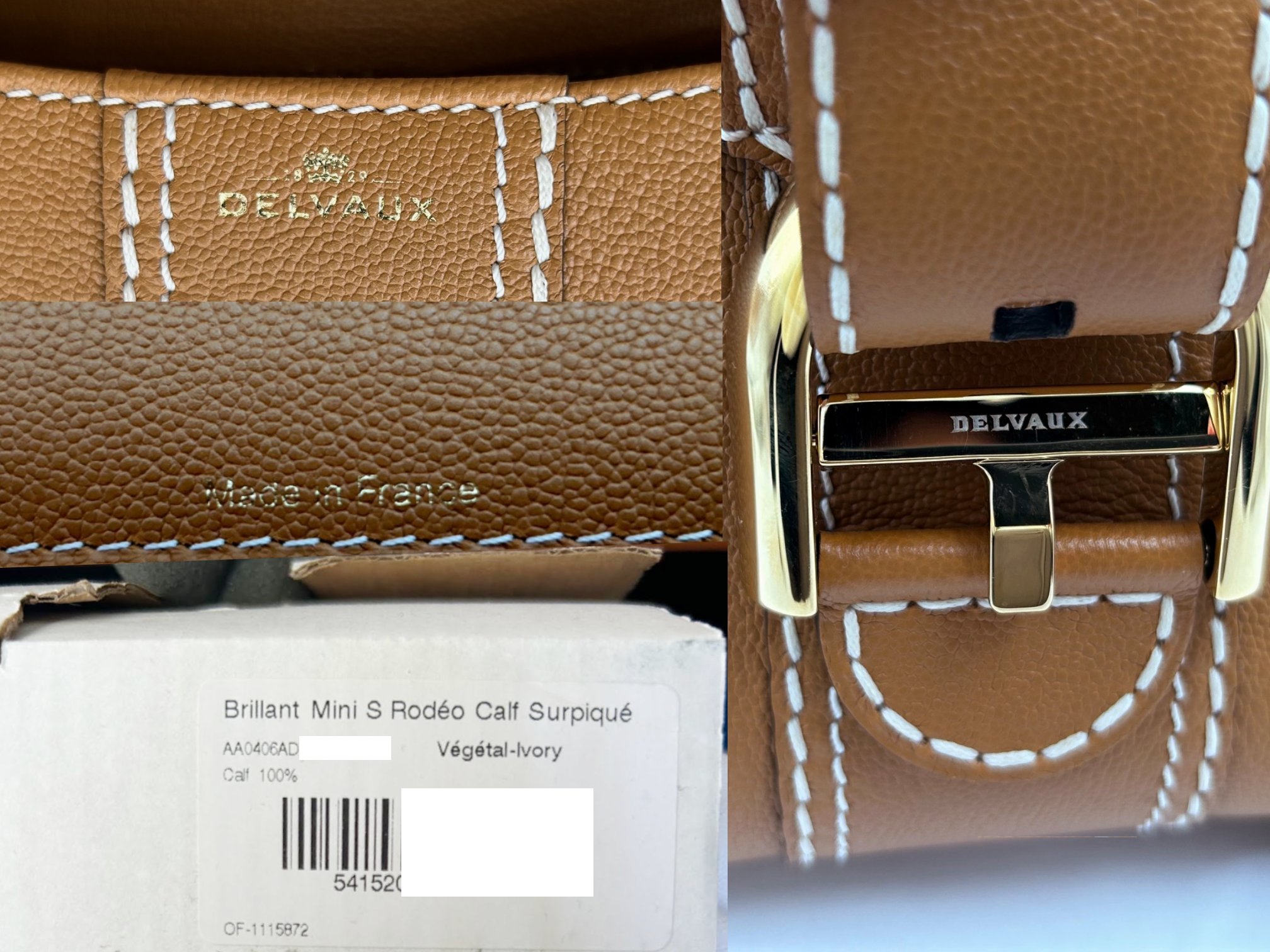Delvaux Brillant Mini Surpique Brn Crossbody