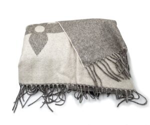 Lv Gry Giant Monogram Cashmere Scarf 1