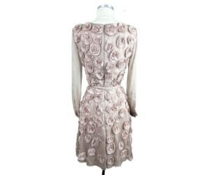 Valentino Dusty Pink Rose Silk Dress