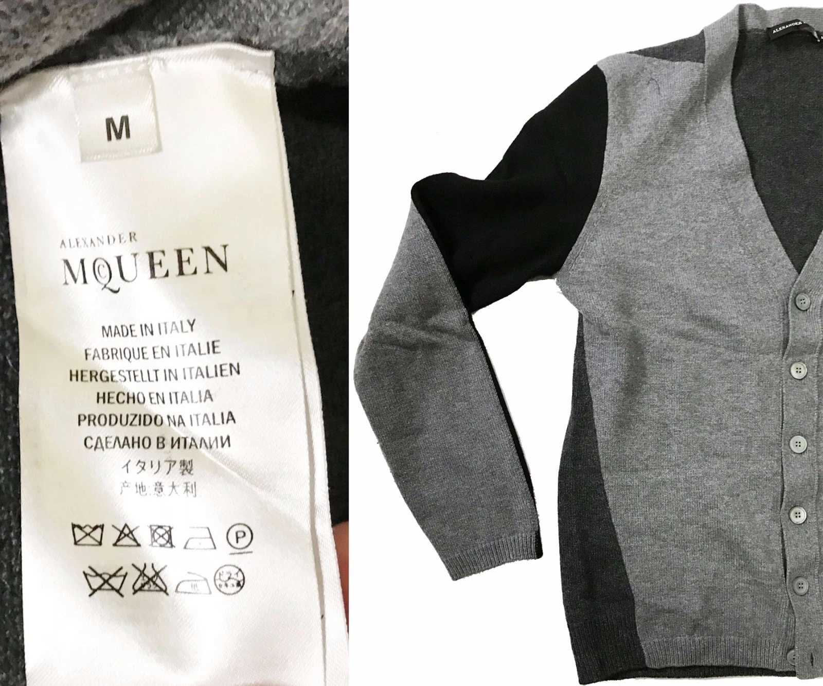 AM Cashmere Tone Cardigan