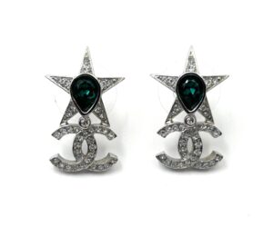 Sil Star Grn Stone Cc Piercin