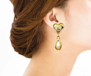 Vin Gp Cc Heart Tear Drop Lg Clip On