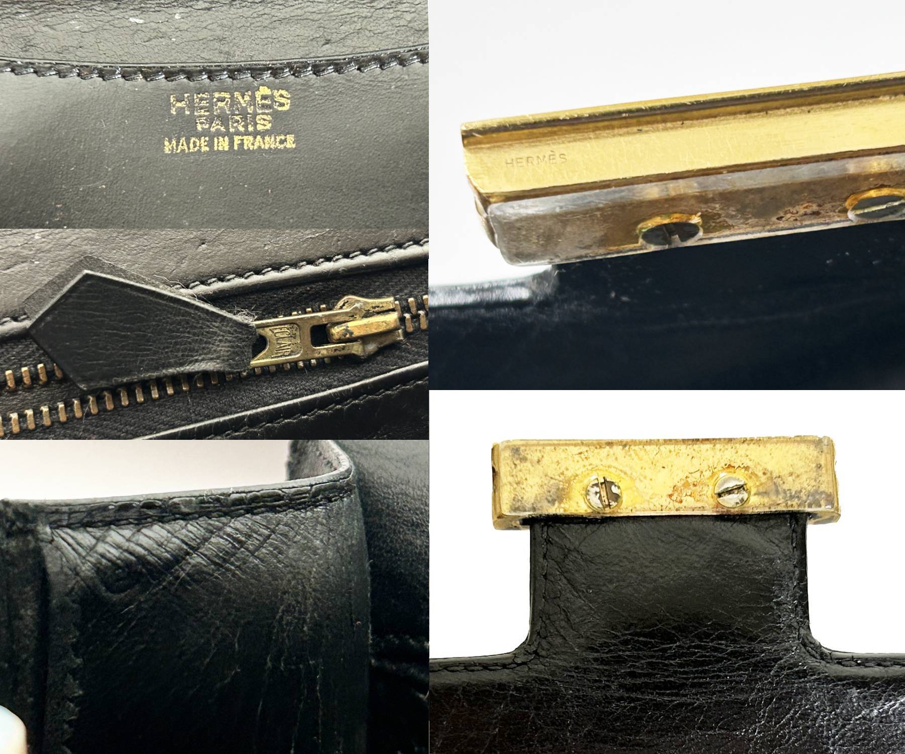 Hermes Vin Gp Blk Constance Bag B Circle