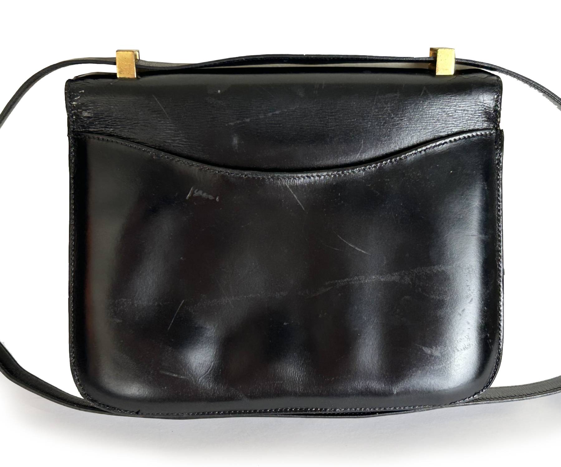 Hermes Vin Gp Blk Constance Bag B Circle