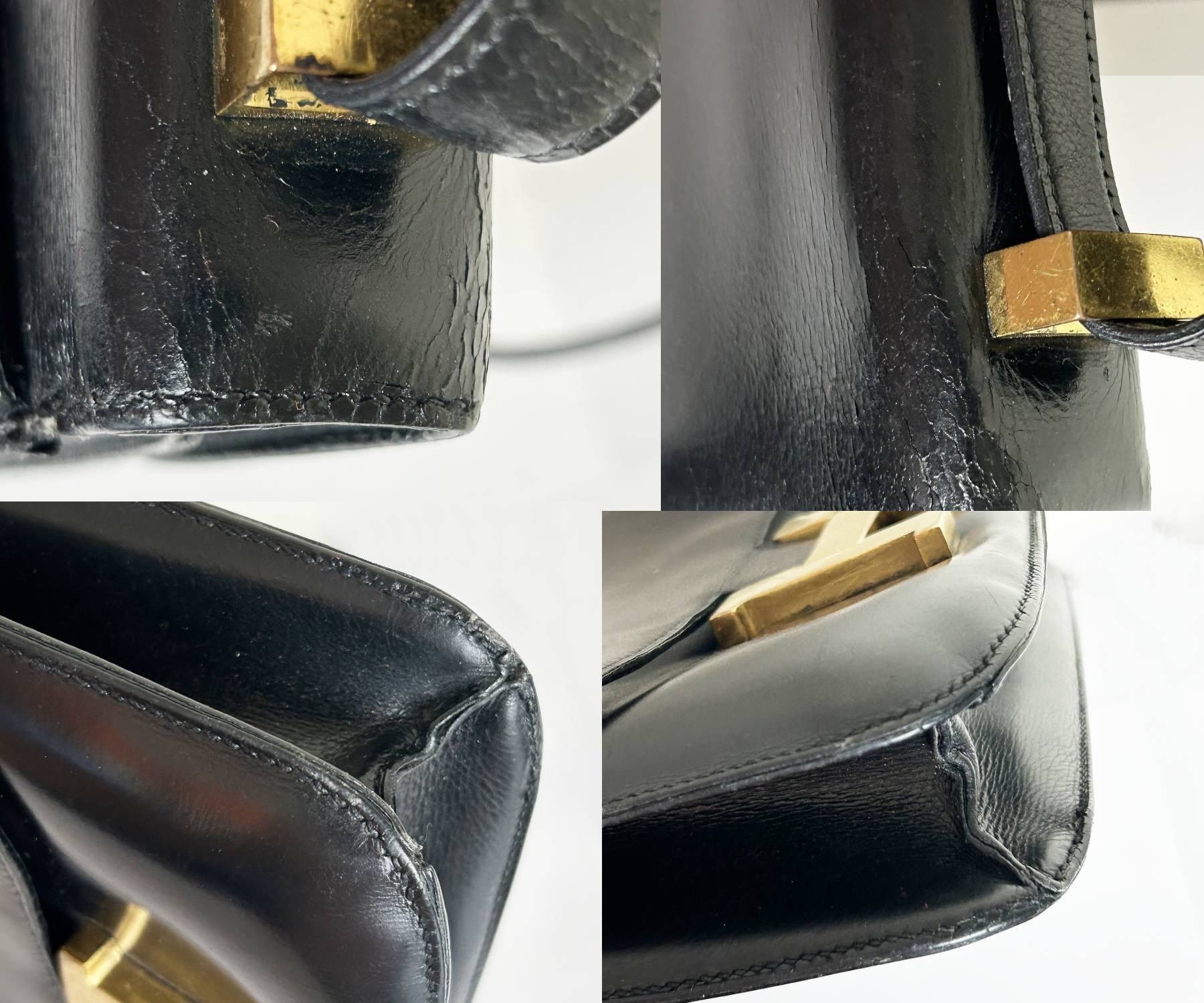 Hermes Vin Gp Blk Constance Bag B Circle