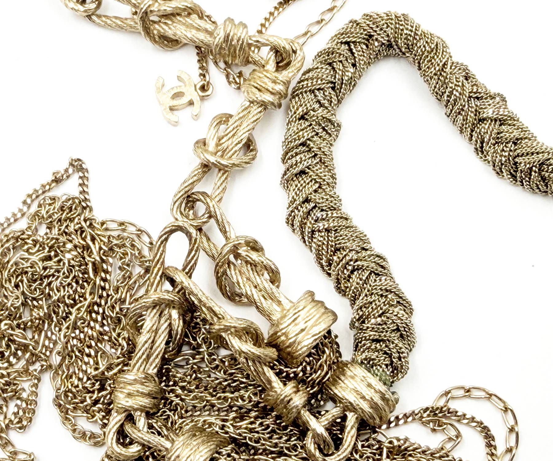 Lt Gd Knot Braid Multi Chain Super Lg Nk