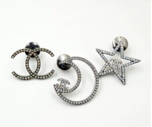 Sil Cc Moon Star Crysta Pins