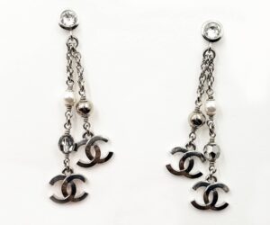 Sil Round Crystal Sil Bead Pearl Cc Dangle Piercin