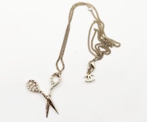 Gd Cc Crystal Reissued Sm Scissors Pendant Nk