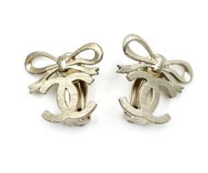 Lt Gd Ribbon Bow Cc Clip