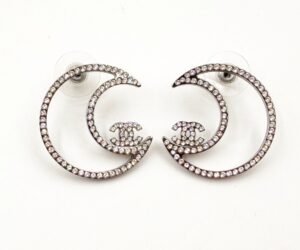 Sil Cc Half Moon Crystal Piercin