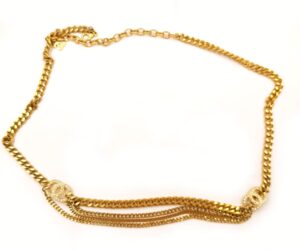 Gp Double Cc Crystal Chain Belt Nk