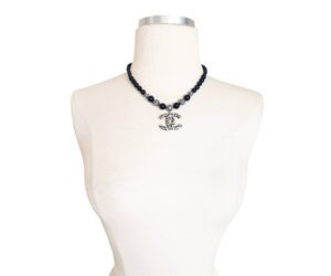 Sil Cc Star Crystal Blk Bead Nk