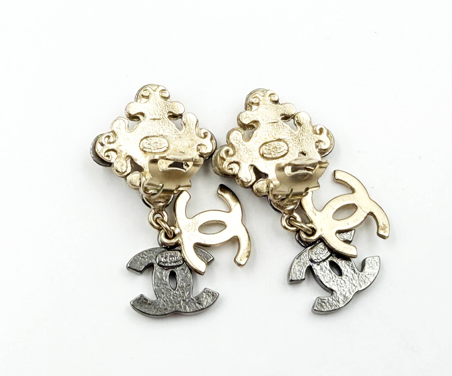 Gd Argyle Citrus Crystal Overlapped Cc Dangle Clip