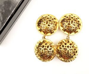 Vin Gd Cc Weave Round Dangle Clip